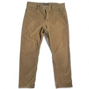 Copper & Oak Legacy Corduroy Pants 36x30 Tan Khaki Straight Fit Stretch Workwear
